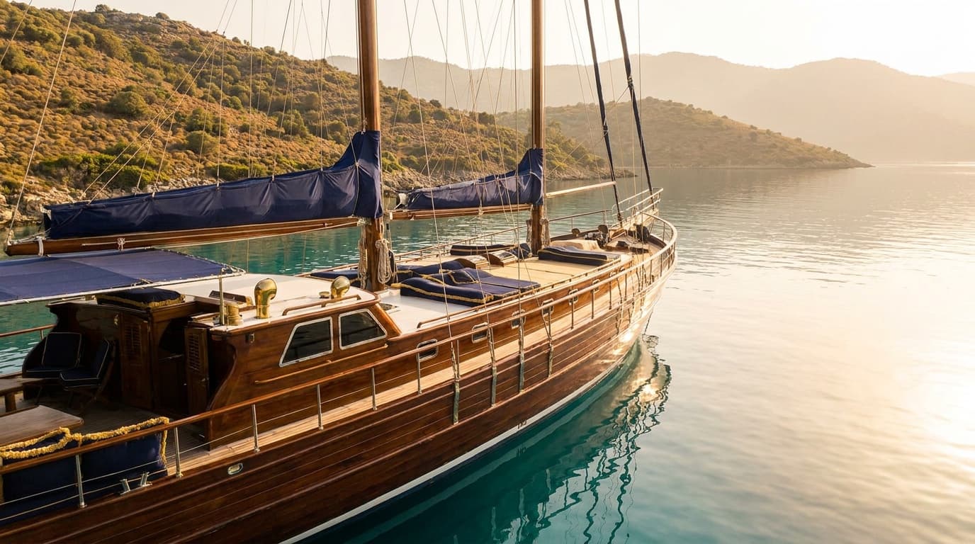 Galene — Ege denizinde yüzen teak bar